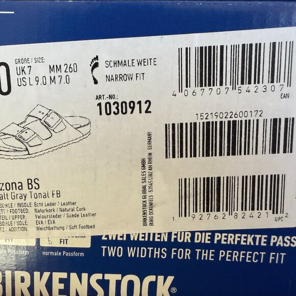 Birkenstock Arizona Soft Footbed in  Basalt Gray Tonal - Picture 4 of 4